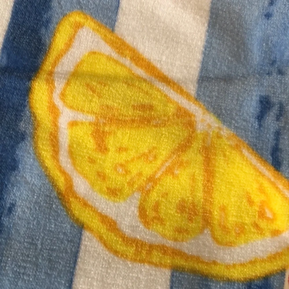 Kassafina Lobster and Lemon Striped Beach Towel